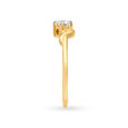 Timeless 18 Karat Yellow Gold And Diamond Wavy Finger Ring,,hi-res image number null