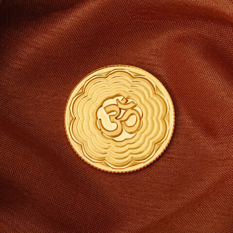Om Motif 22 Karat 10 Gram Gold Coin