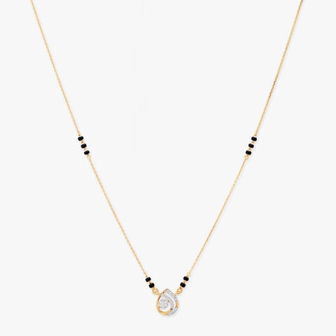 Twin Flame Diamond Mangalsutra