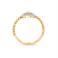 14 KT Yellow Gold Round Diamond Ring,,hi-res image number null