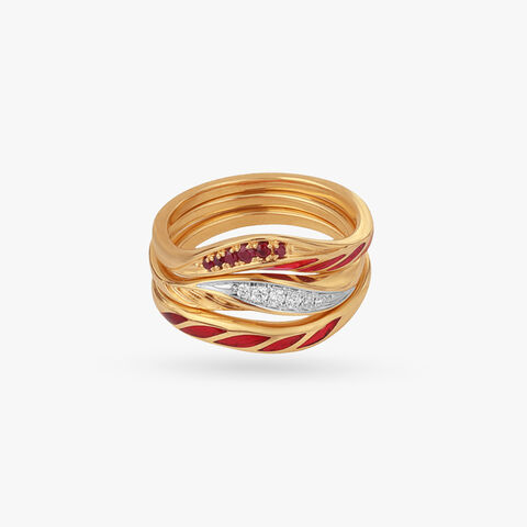 Stepping Stackable Diamond Ring