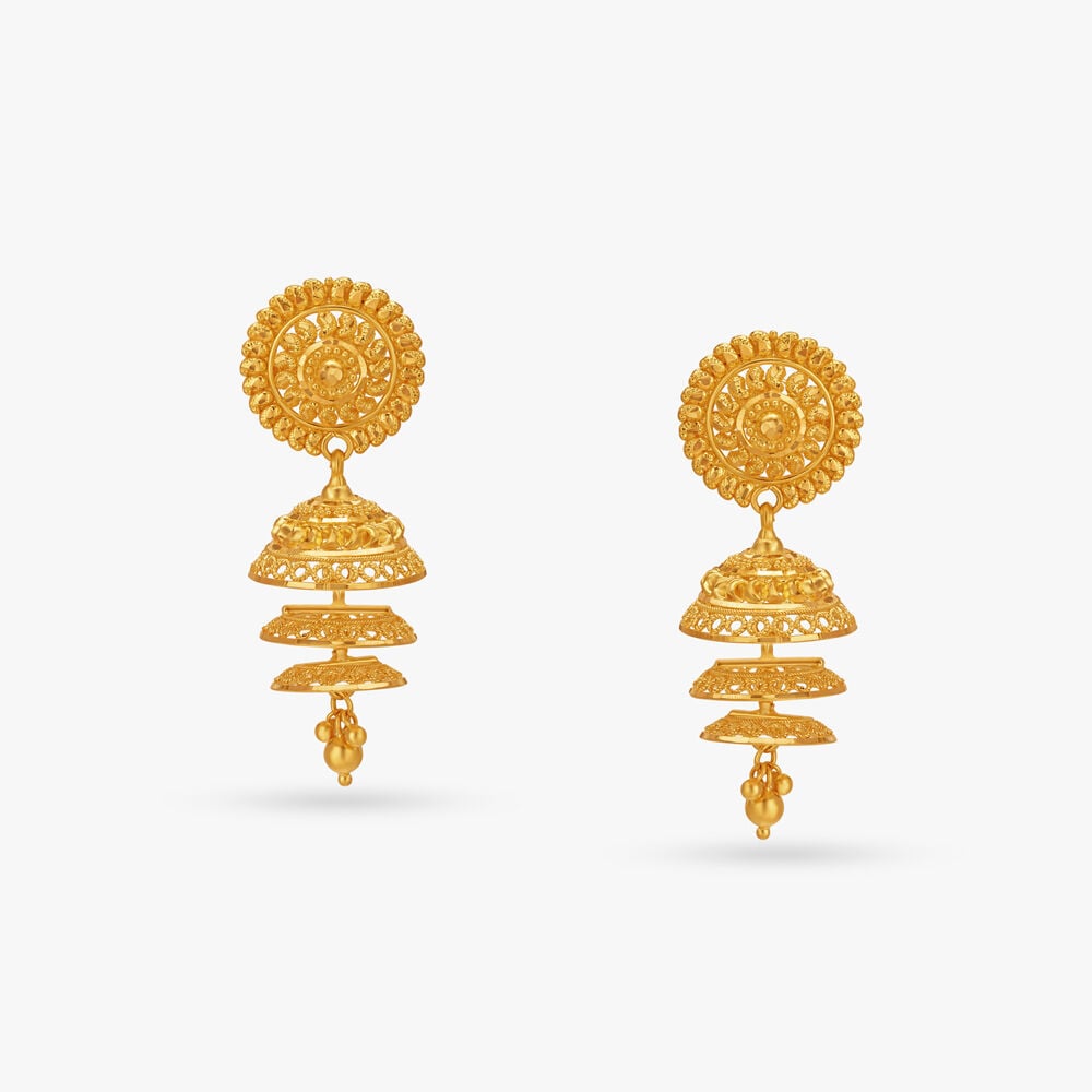 Gold jhumka store tanishq