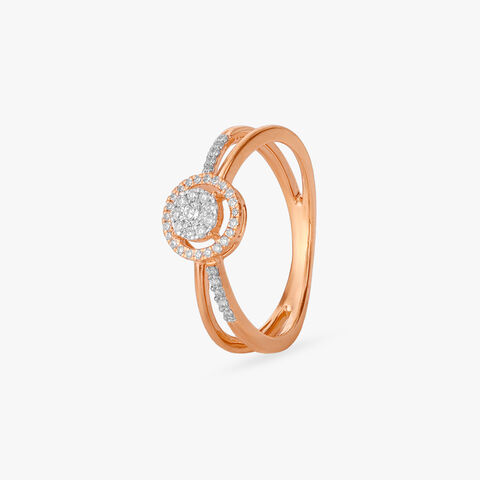 Blush Circle Diamond Ring
