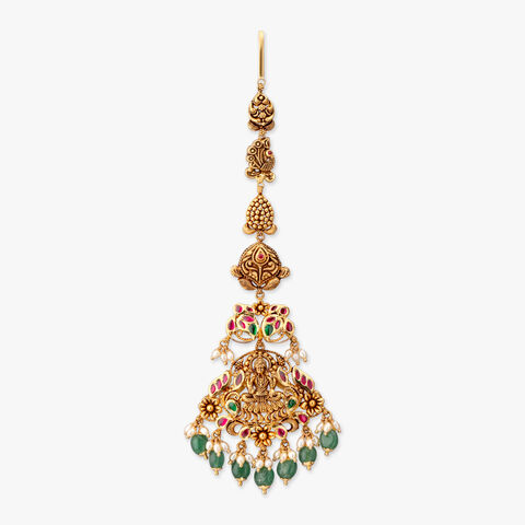 Divine Aviary Gold Maang Tikka