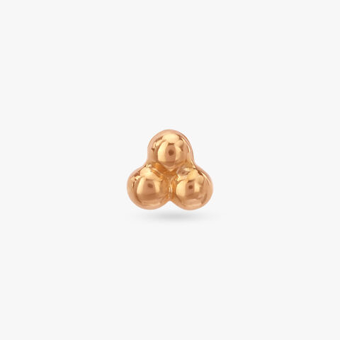 Beaded Blossom Gold Nose Pin