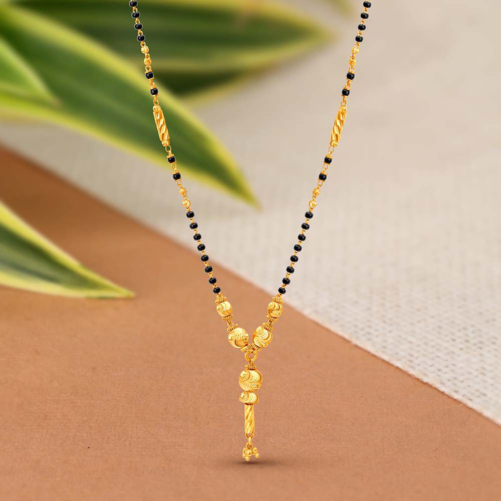 Gold simple mangalsutra designs with price sales