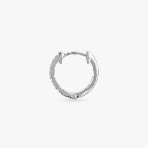 Lustrous Loop Diamond Nose Ring