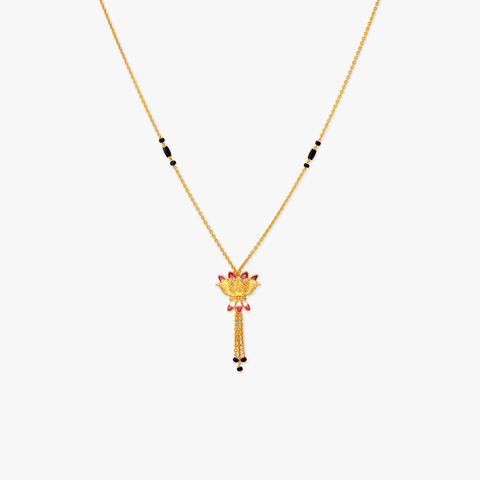 Lotus Crown Gold Mangalsutra
