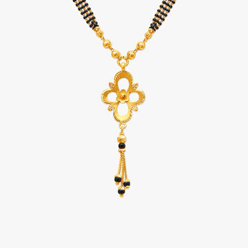 Flower Silhouette Mangalsutra