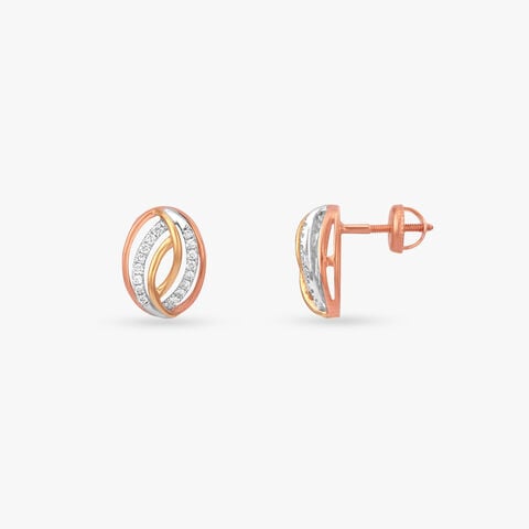 Luminous Layers Diamond Stud Earrings