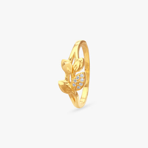 Nature Charm Gold Finger Ring