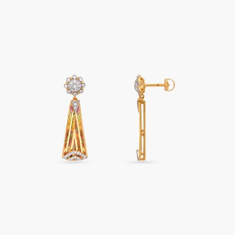 Aurora Cascade Diamond Drop Earrings