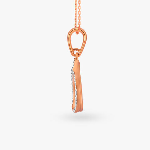 Teardrop Frame Diamond Pendant