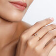 18 KT Yellow Gold Leafy Radiance Diamond Ring,,hi-res image number null