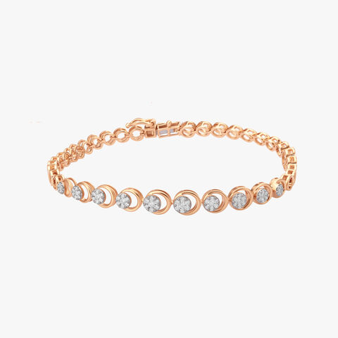 Celestial Diamond Crescent Bracelet