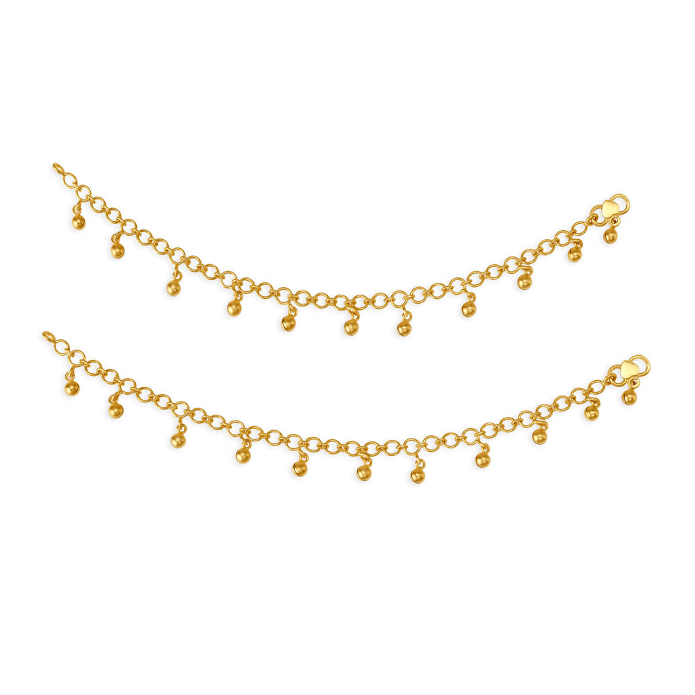 Tanishq silver anklet hotsell design