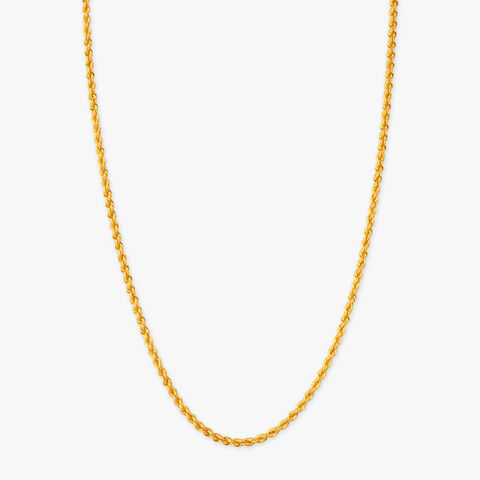 Rope Twist Gold Chain