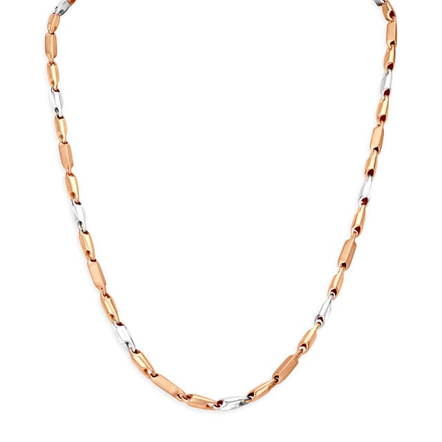 Dual Tone Link Gold Chain For Men,,hi-res image number null