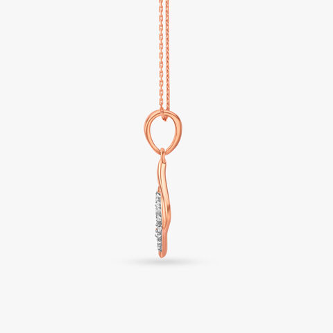 Geometric Pattern Diamond Pendant