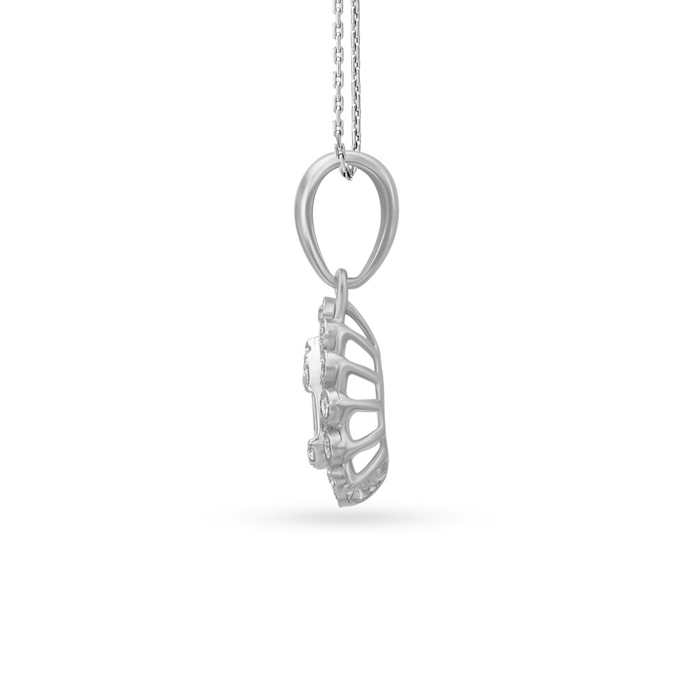 Stunning White Gold and Diamond Pendant