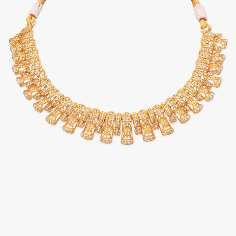 Royal Tiers Gold Necklace Set