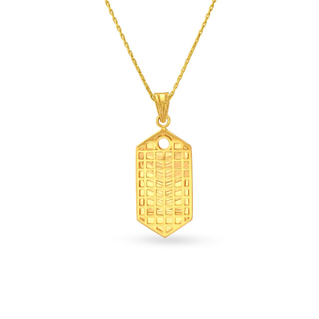 Chic Modern Men's Laser Cut Pendant,,hi-res image number null