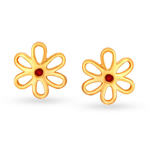 Petite Floral Stud Earrings