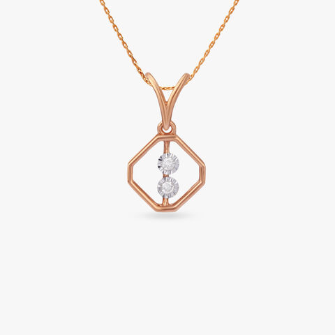 Hexa Duo Diamond Pendant