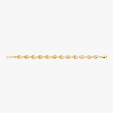 Elegant Teardrop Gold Bracelet