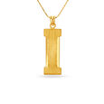 I Letter Gold Pendant For Men,,hi-res image number null
