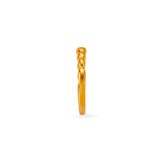 Gorgeous 22 Karat Gold Beady Finger Band,,hi-res image number null