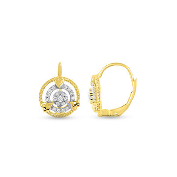 14kt Yellow Gold Elegance Personified Gold Hoop Earrings