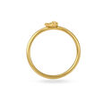 Letter A 14 KT Yellow Gold Initial Ring,,hi-res image number null