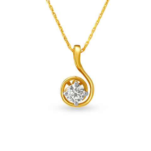 Graceful Solitaire Pendant