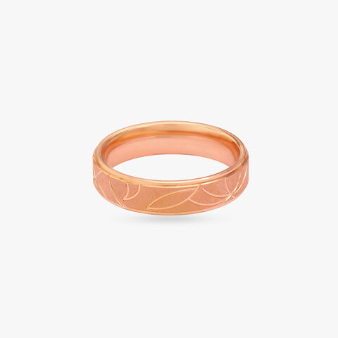 Satin Arcs Gold Ring