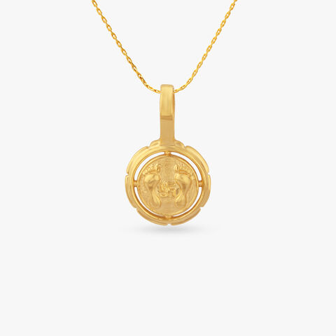Ganesh Aura Gold Pendant