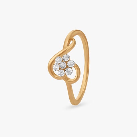 Bloom Curve Diamond Ring
