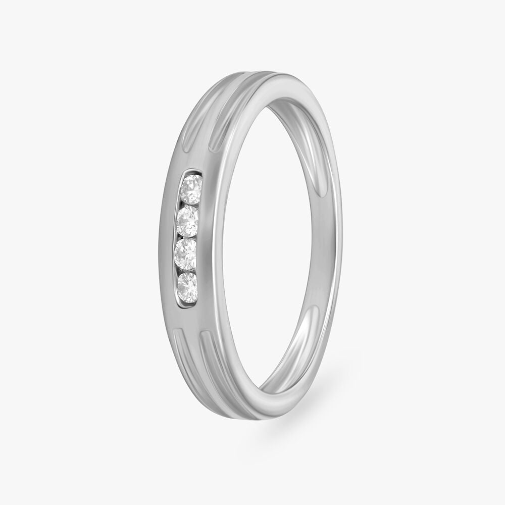 Buy Sleek Minimalistic Platinum Ring for Men at Best Price | Tanishq UAE