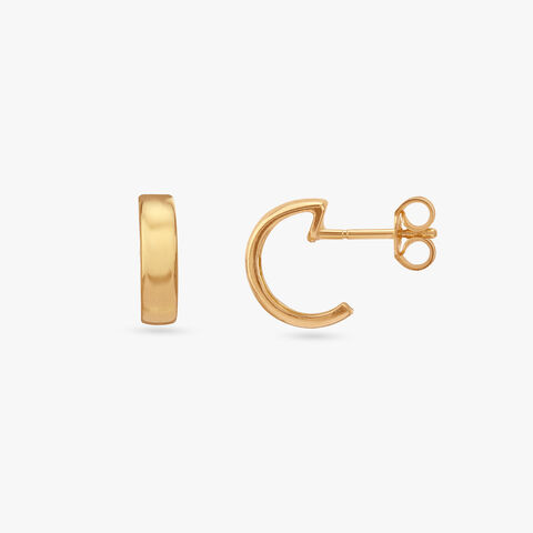 Polished Perfection Gold Hoop Earrings