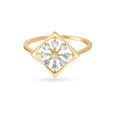 Diamond Shaped Floral Finger Ring,,hi-res image number null