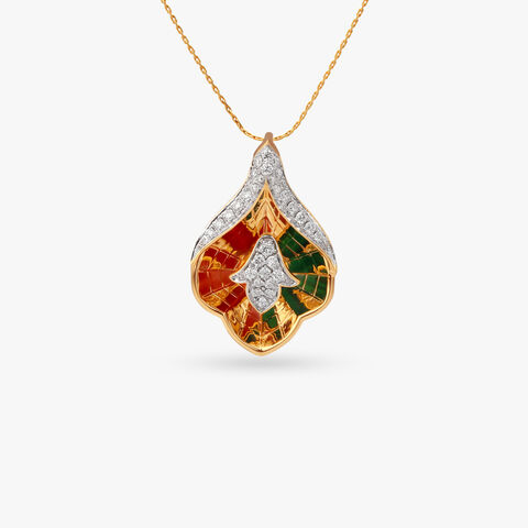 Spectrum Halo Diamond Pendant