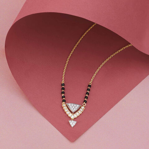 Graceful Geometric Diamond Mangalsutra