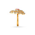 Charming Ruby And Diamond Studded Finger Ring,,hi-res image number null