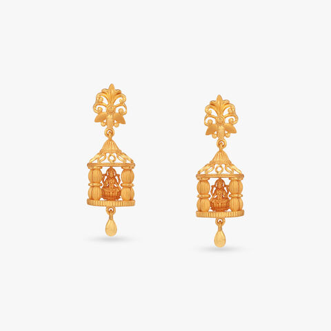 Temple Lantern Jhumka Earrings