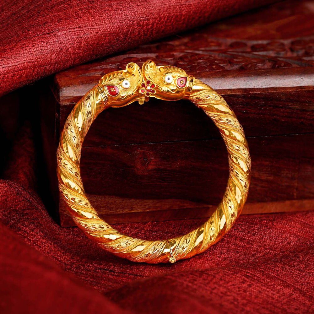 Traditional Floral Gold Bala Bangle Tanishq Online Store