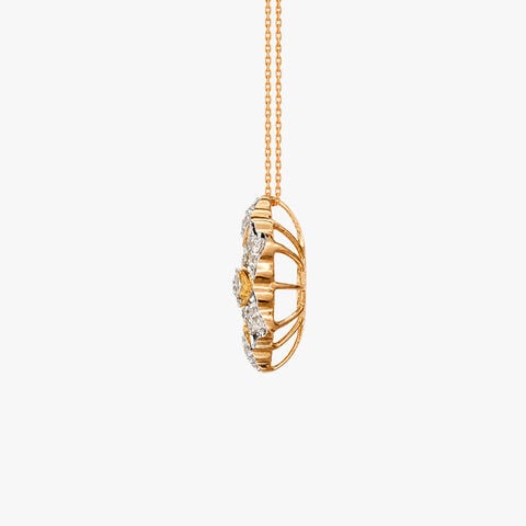 Aurora Bloom Diamond Pendant