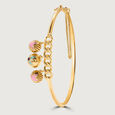 Pop Star Orbs 14 KT Pink Sapphire Bangle,,hi-res image number null