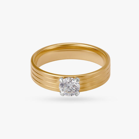 Enchanting Whisper Celeste Solitaire Ring for Men