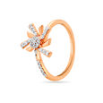 14 KT Rose Gold Sharp Floral Ring,,hi-res image number null