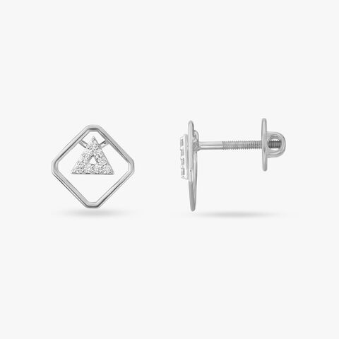 Vertex Diamond Stud Earrings